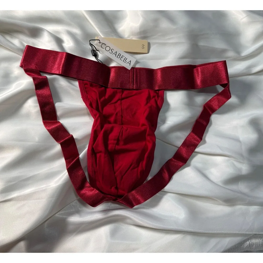 Cosabella Red Lace‎ Men's Jockstrap Luxury Sexy Statement Underwear Size L